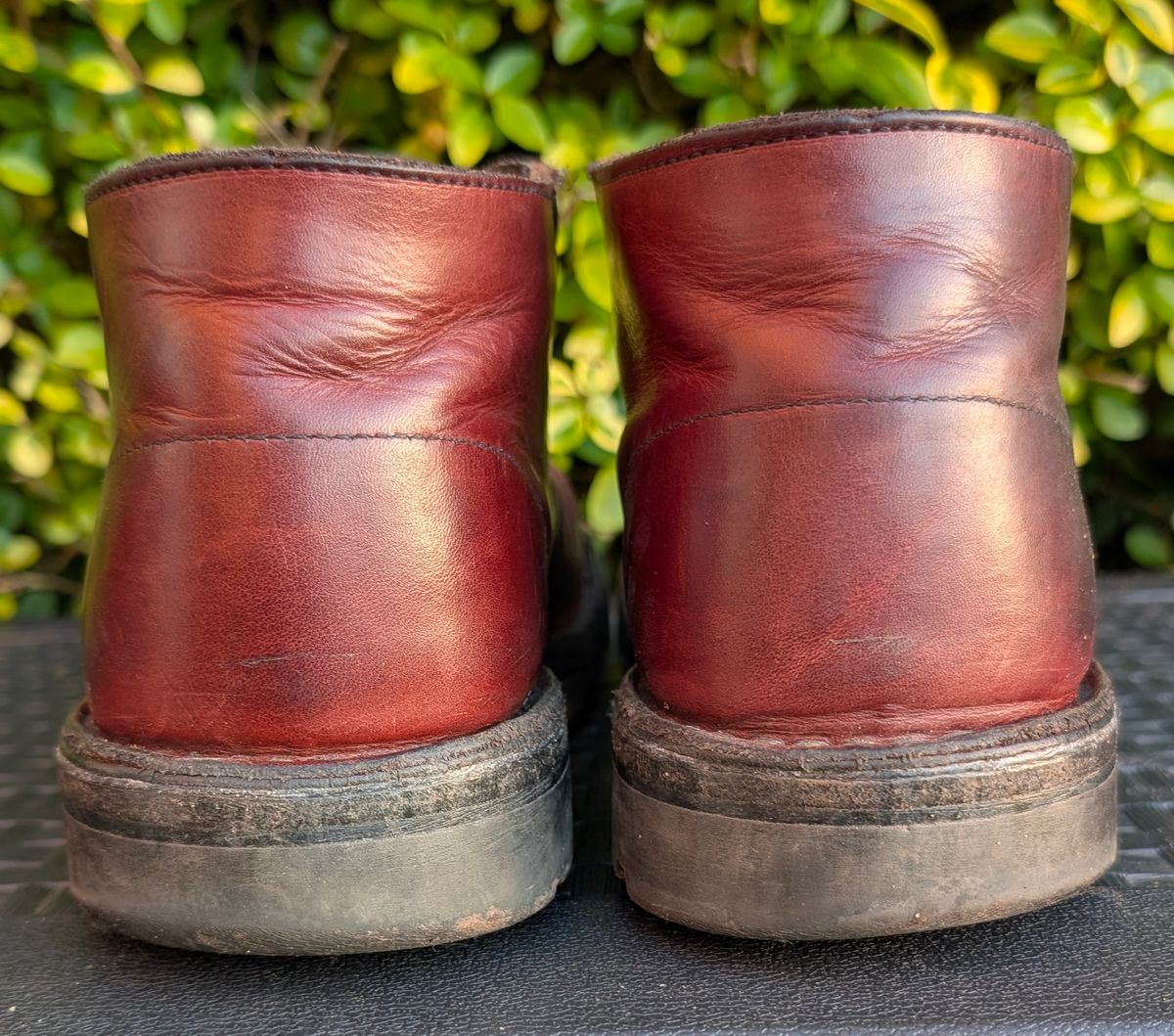 Photo by Yakkboot73 on January 2, 2026 of the Jim Green Custom Vellie Composite Toe Cap in Walnut Veg Tan.