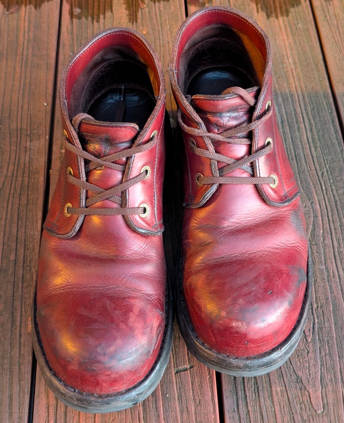 Photo by Yakkboot73 on February 4, 2026 of the Jim Green Custom Vellie Composite Toe Cap in Walnut Veg Tan.