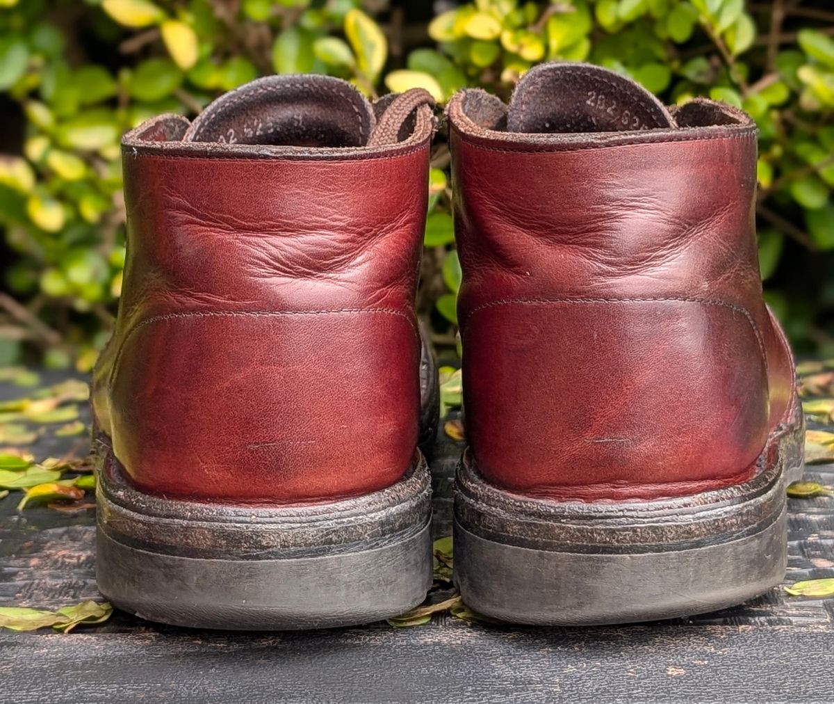 Photo by Yakkboot73 on March 1, 2026 of the Jim Green Custom Vellie Composite Toe Cap in Walnut Veg Tan.