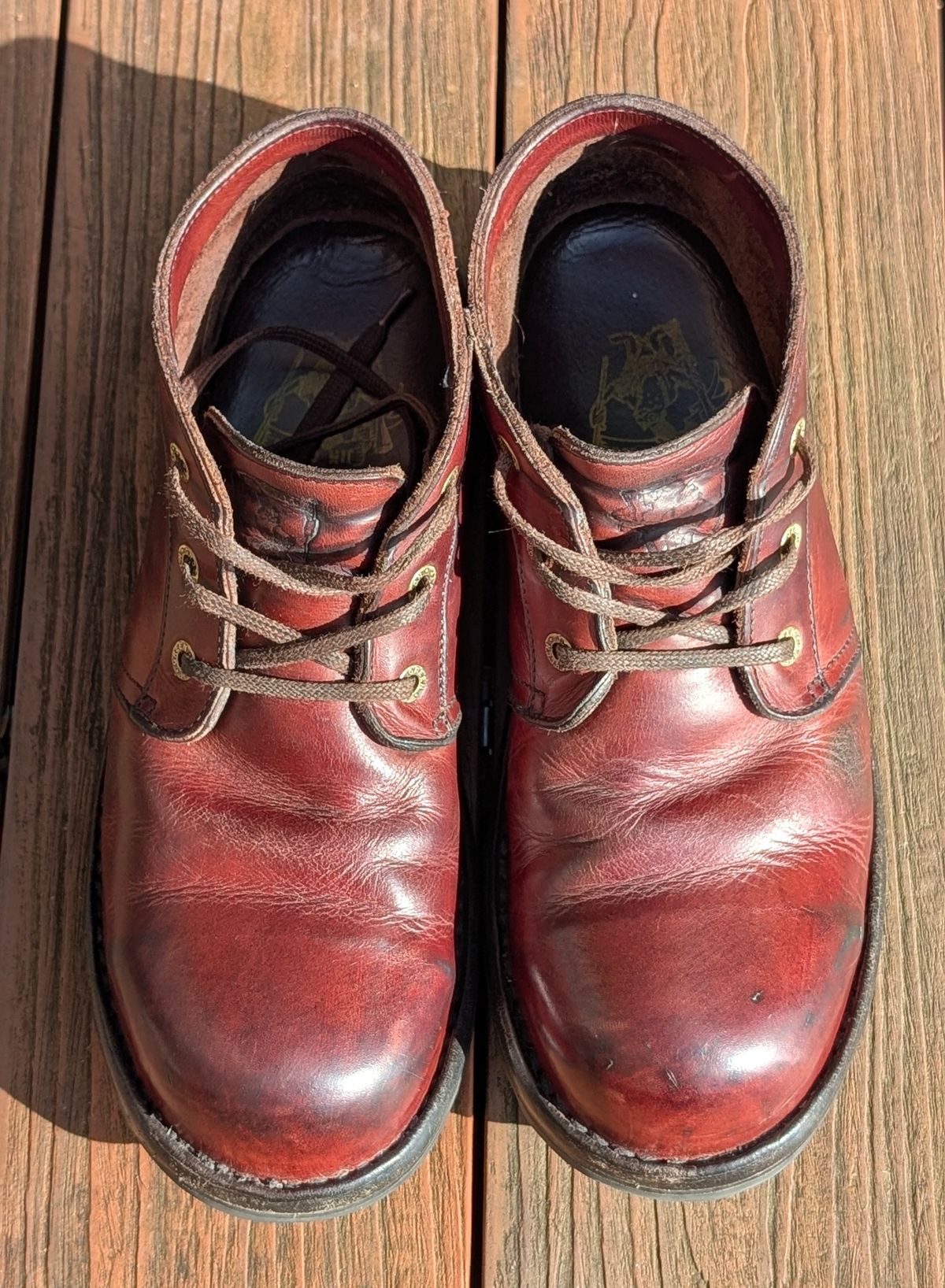 Photo by Yakkboot73 on April 5, 2026 of the Jim Green Custom Vellie Composite Toe Cap in Walnut Veg Tan.