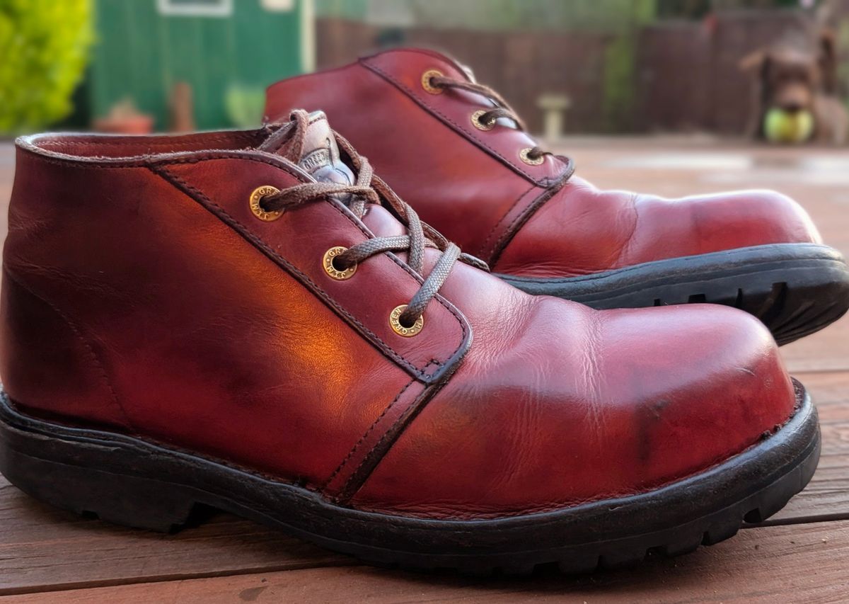 Photo by Yakkboot73 on June 2, 2026 of the Jim Green Custom Vellie Composite Toe Cap in Walnut Veg Tan.