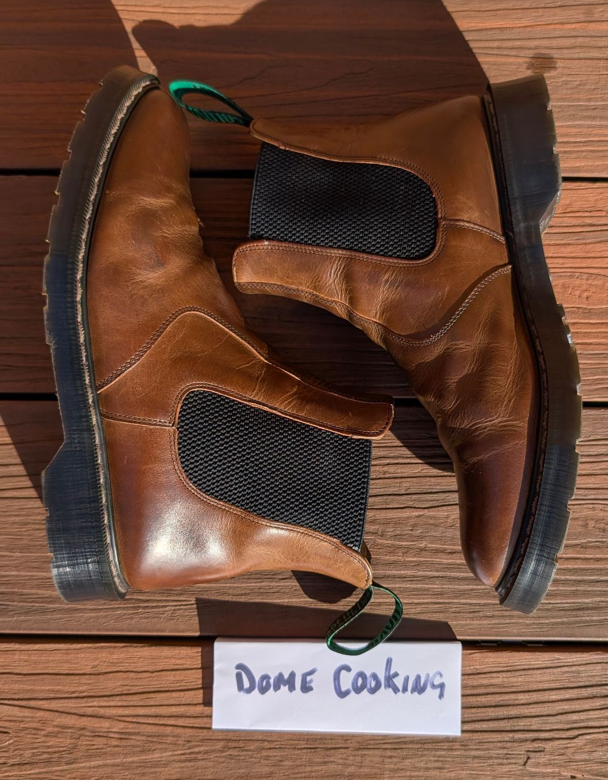 Photo by Yakkboot73 on November 2, 2025 of the Solovair Dealer Boot in Gaucho Crazy Horse Greasy Pull Up.