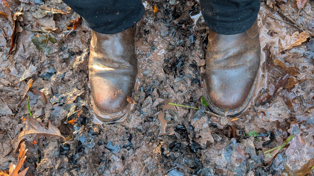 Photo by Yakkboot73 on December 20, 2025 of the Solovair Dealer Boot in Gaucho Crazy Horse Greasy Pull Up.