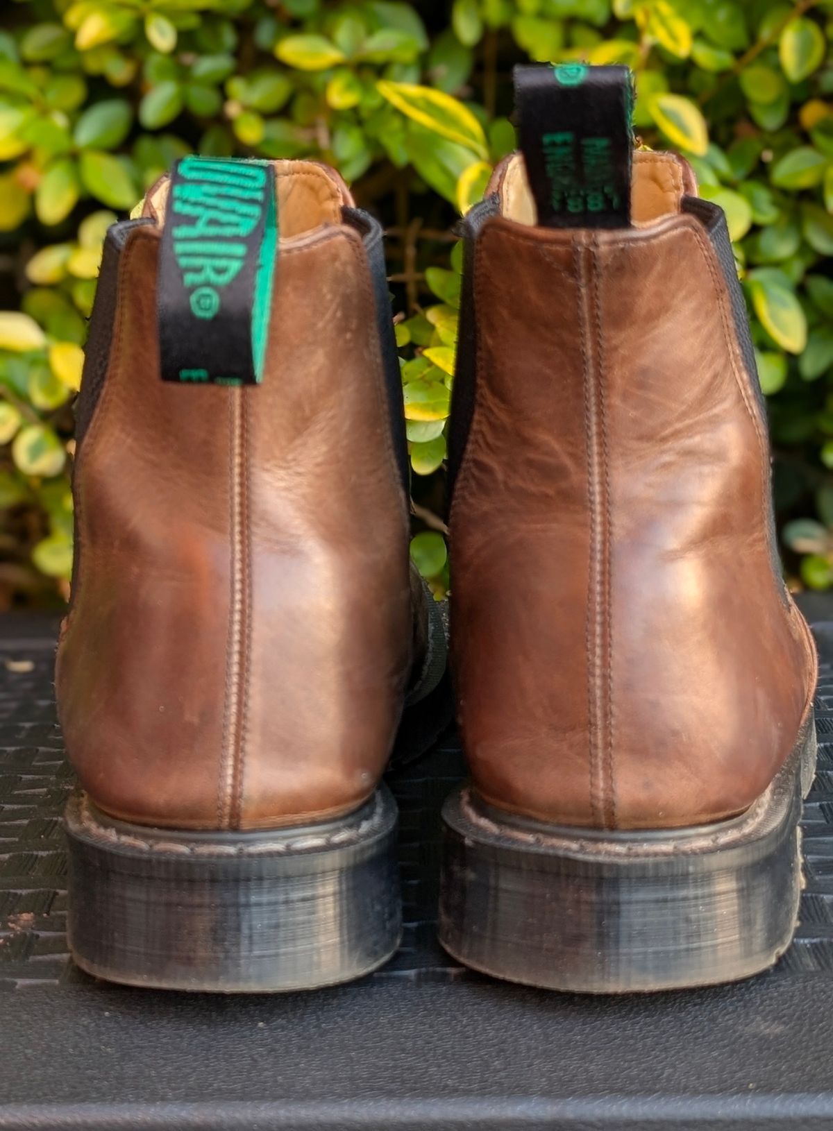 Photo by Yakkboot73 on January 2, 2026 of the Solovair Dealer Boot in Gaucho Crazy Horse Greasy Pull Up.