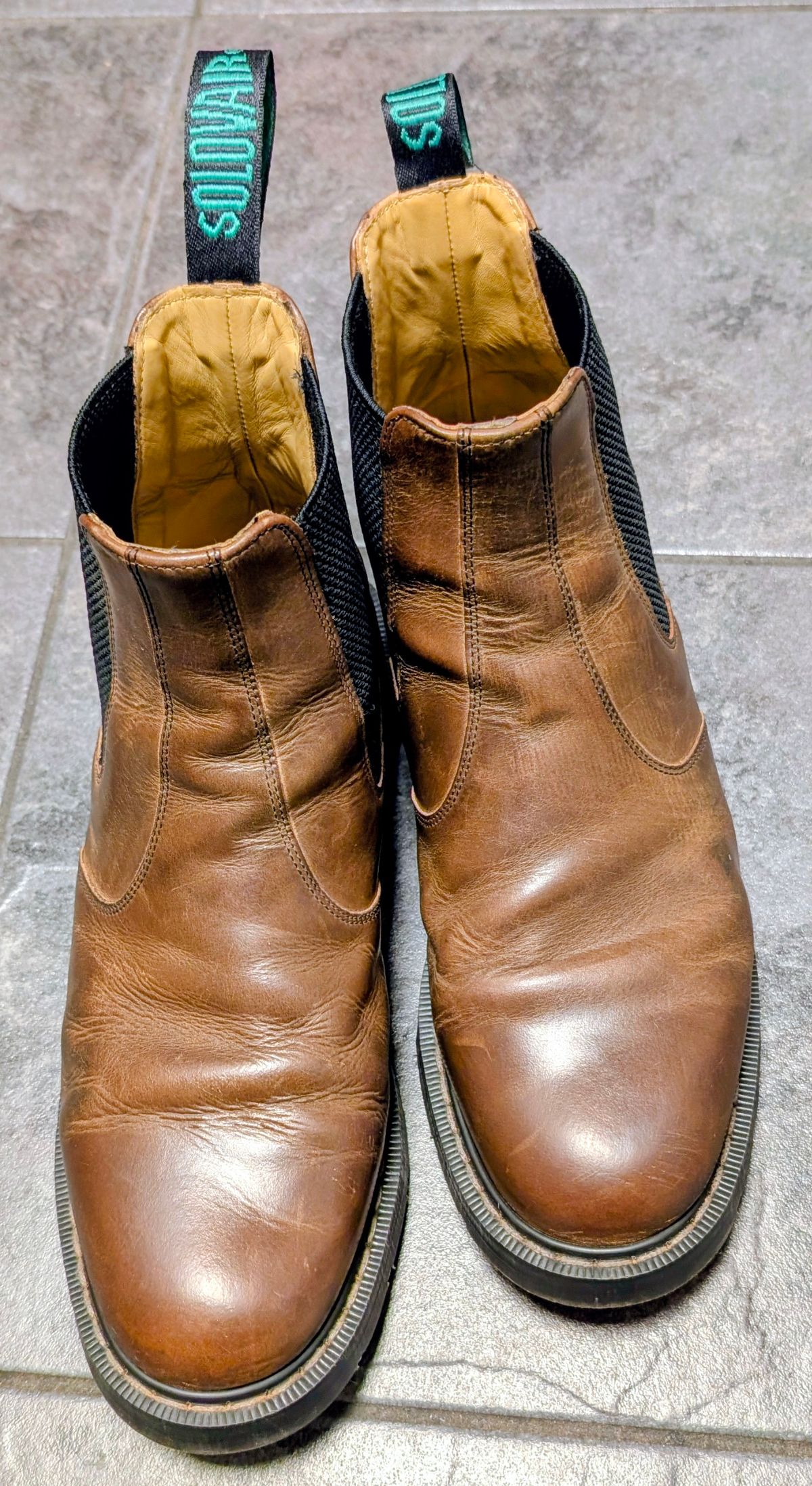 Photo by Yakkboot73 on January 9, 2026 of the Solovair Dealer Boot in Gaucho Crazy Horse Greasy Pull Up.