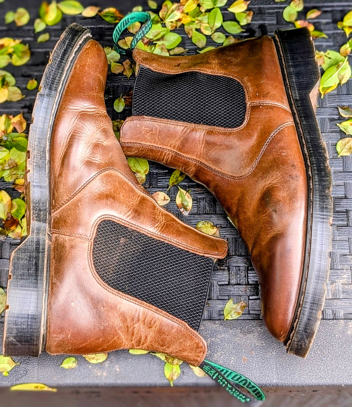 Photo by Yakkboot73 on March 1, 2026 of the Solovair Dealer Boot in Gaucho Crazy Horse Greasy Pull Up.