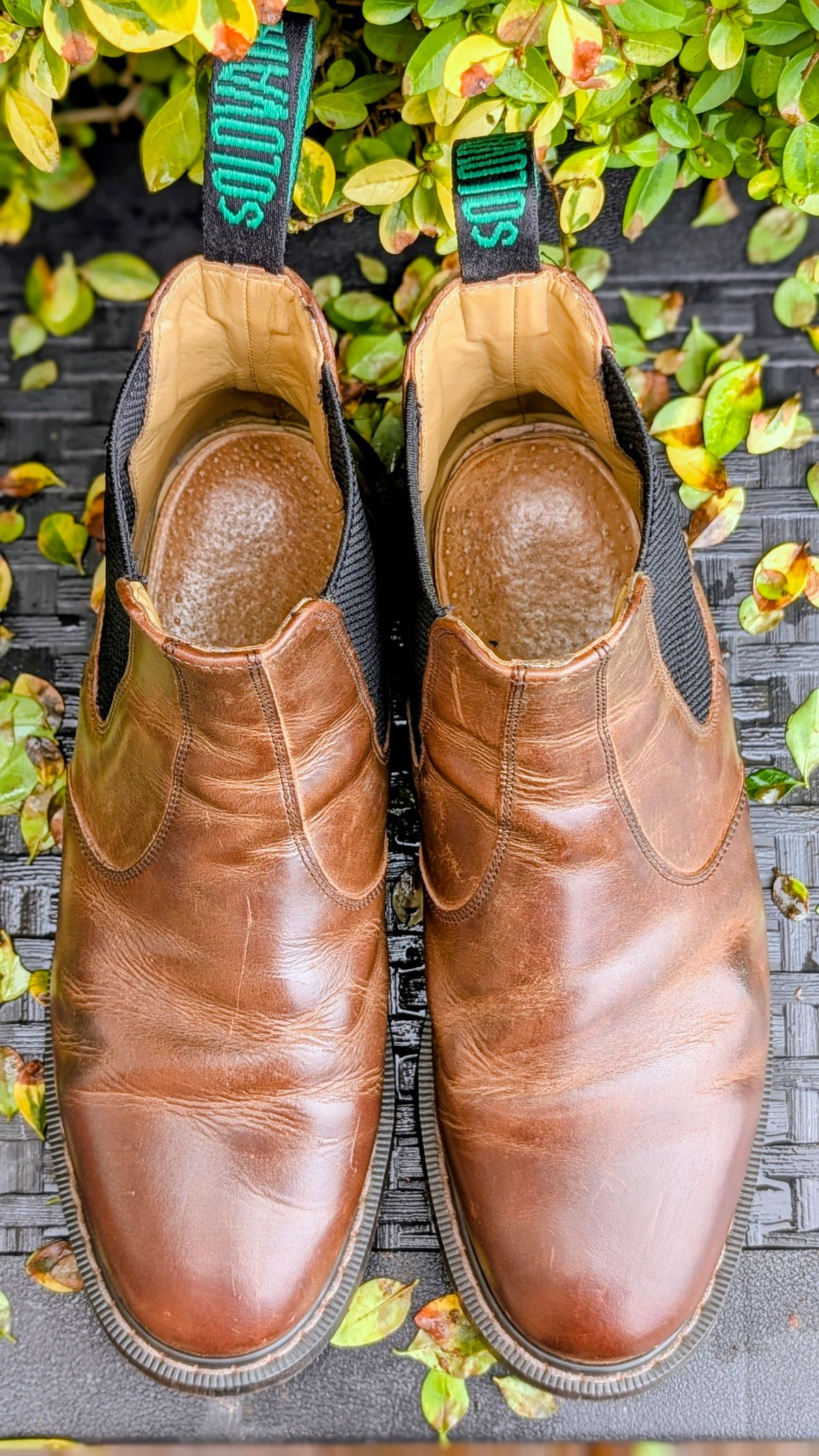 Photo by Yakkboot73 on March 1, 2026 of the Solovair Dealer Boot in Gaucho Crazy Horse Greasy Pull Up.