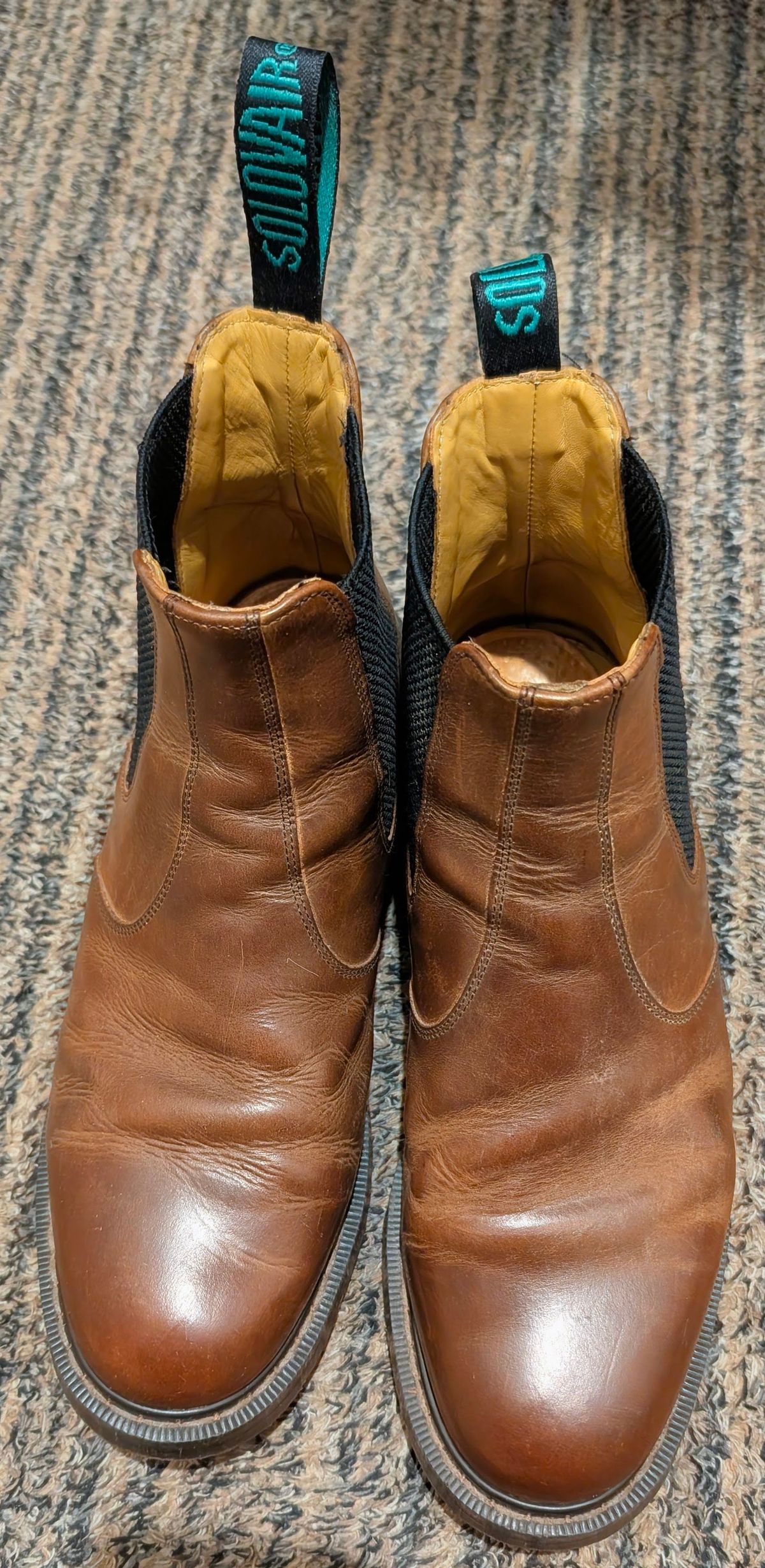 Photo by Yakkboot73 on March 10, 2026 of the Solovair Dealer Boot in Gaucho Crazy Horse Greasy Pull Up.