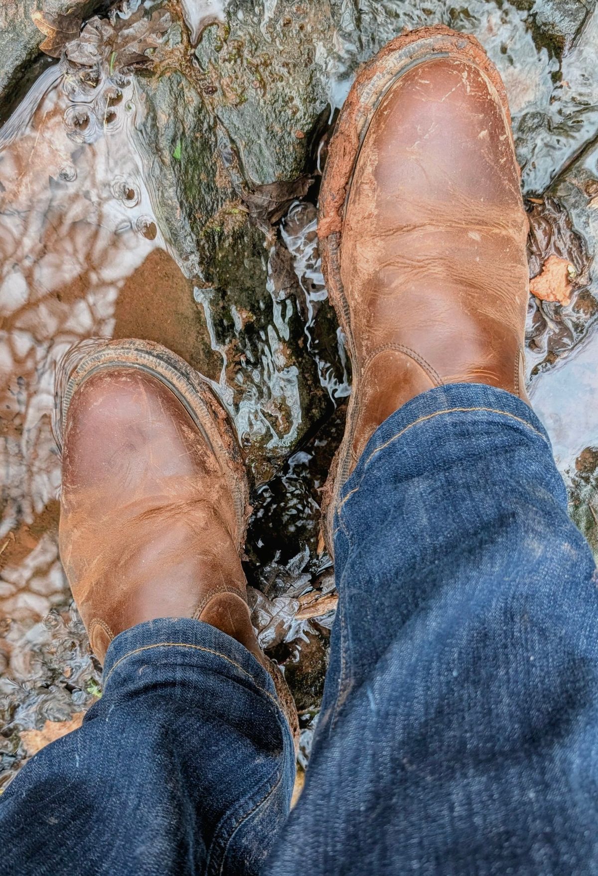 Photo by Yakkboot73 on April 1, 2026 of the Solovair Dealer Boot in Gaucho Crazy Horse Greasy Pull Up.