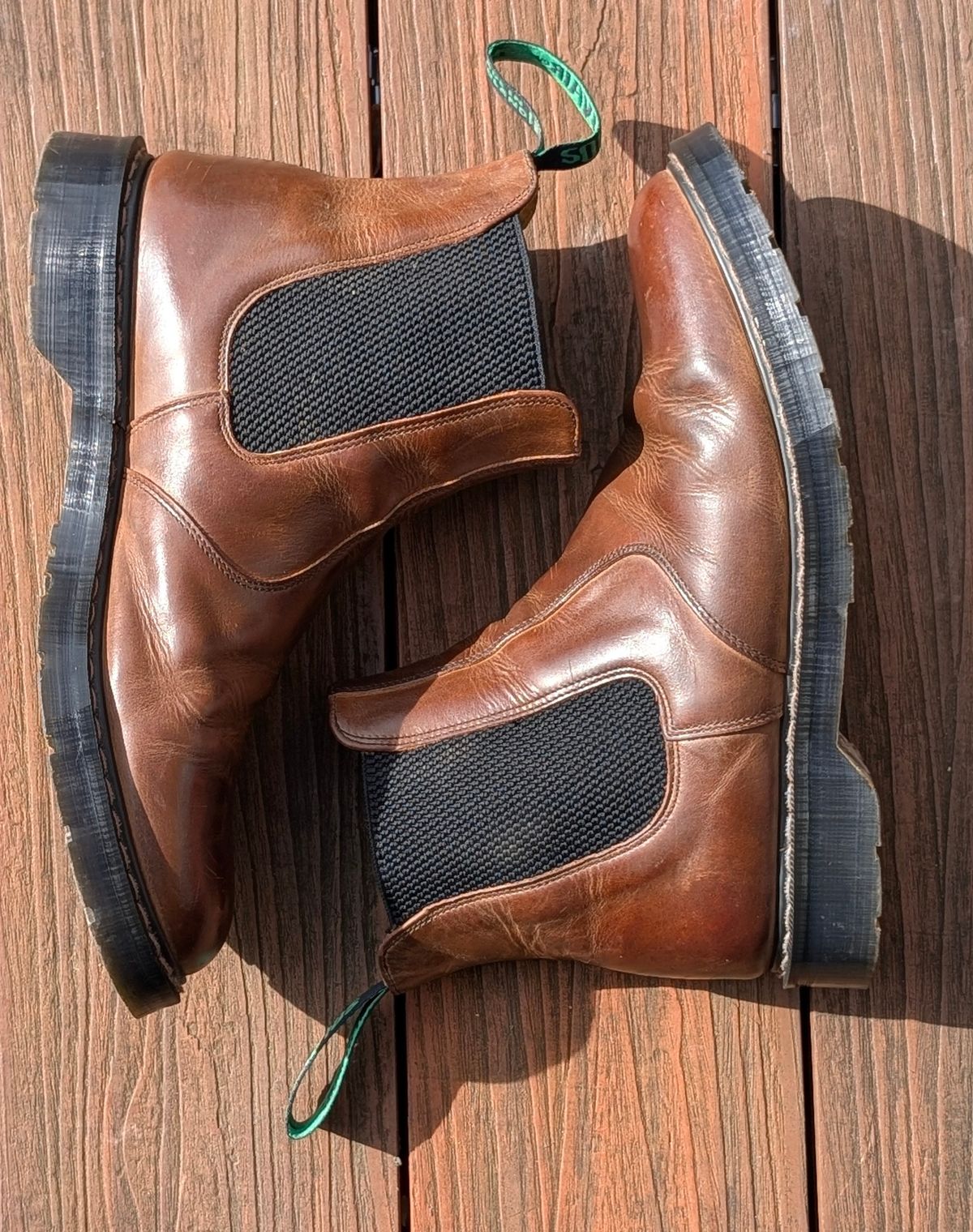 Photo by Yakkboot73 on April 5, 2026 of the Solovair Dealer Boot in Gaucho Crazy Horse Greasy Pull Up.