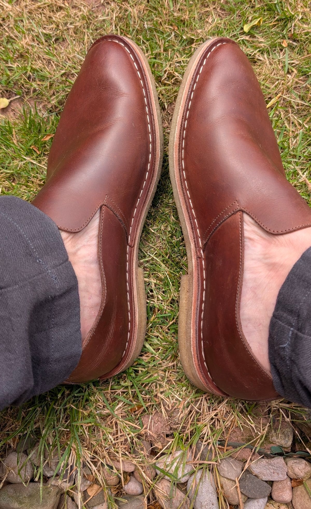 Photo by Yakkboot73 on June 22, 2025 of the Blkbrd Shoemaker Travers in Brown Pull Up.