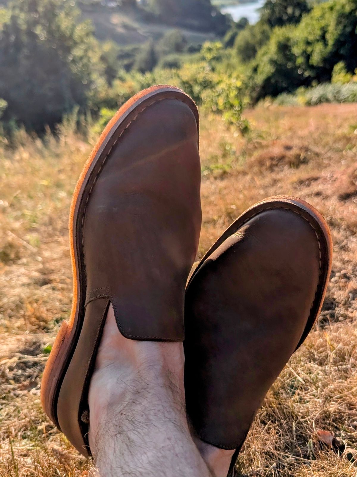 Photo by Yakkboot73 on July 10, 2025 of the Blkbrd Shoemaker Travers in Brown Pull Up.