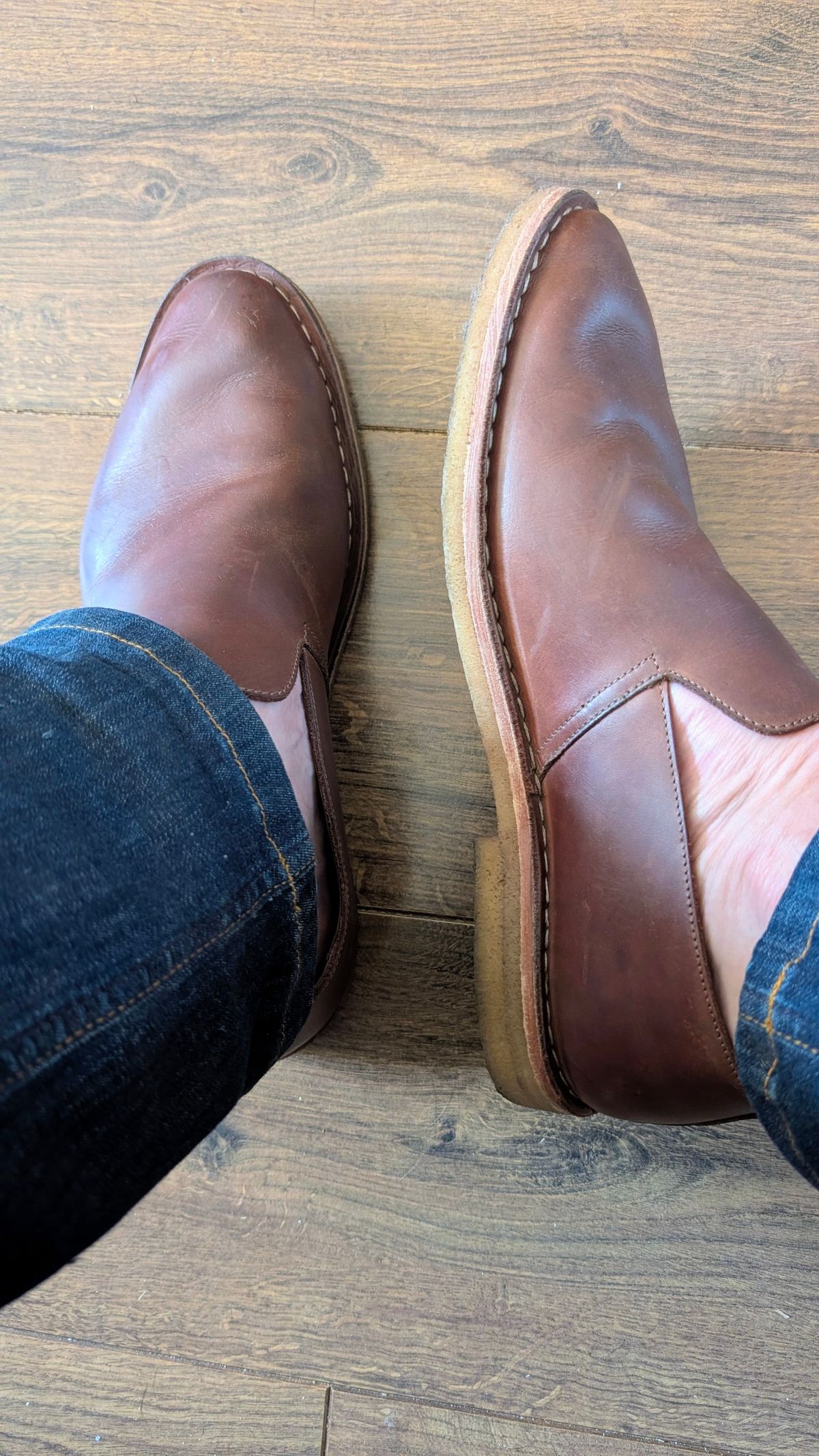 Photo by Yakkboot73 on August 24, 2025 of the Blkbrd Shoemaker Travers in Brown Pull Up.
