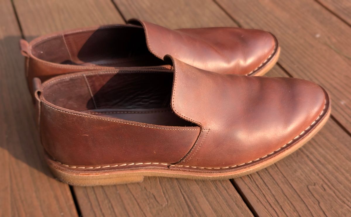 Photo by Yakkboot73 on April 27, 2026 of the Blkbrd Shoemaker Travers in Brown Pull Up.