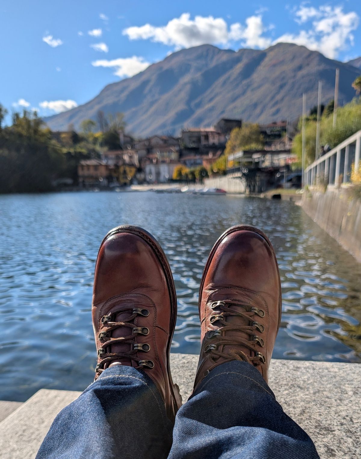 Photo by Yakkboot73 on October 30, 2025 of the Blkbrd Shoemaker Bulwark Trek Boot in Cognac.