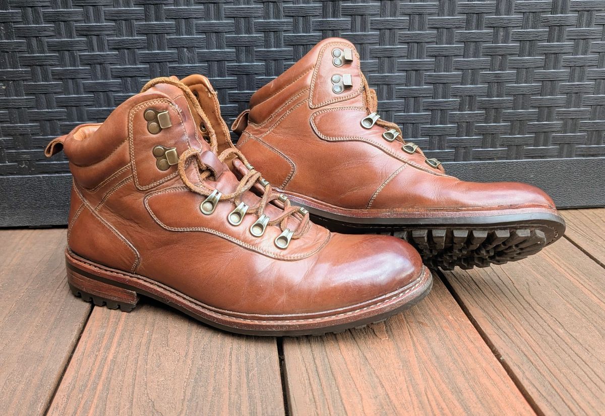 Photo by Yakkboot73 on May 11, 2026 of the Blkbrd Shoemaker Bulwark Trek Boot in Cognac.