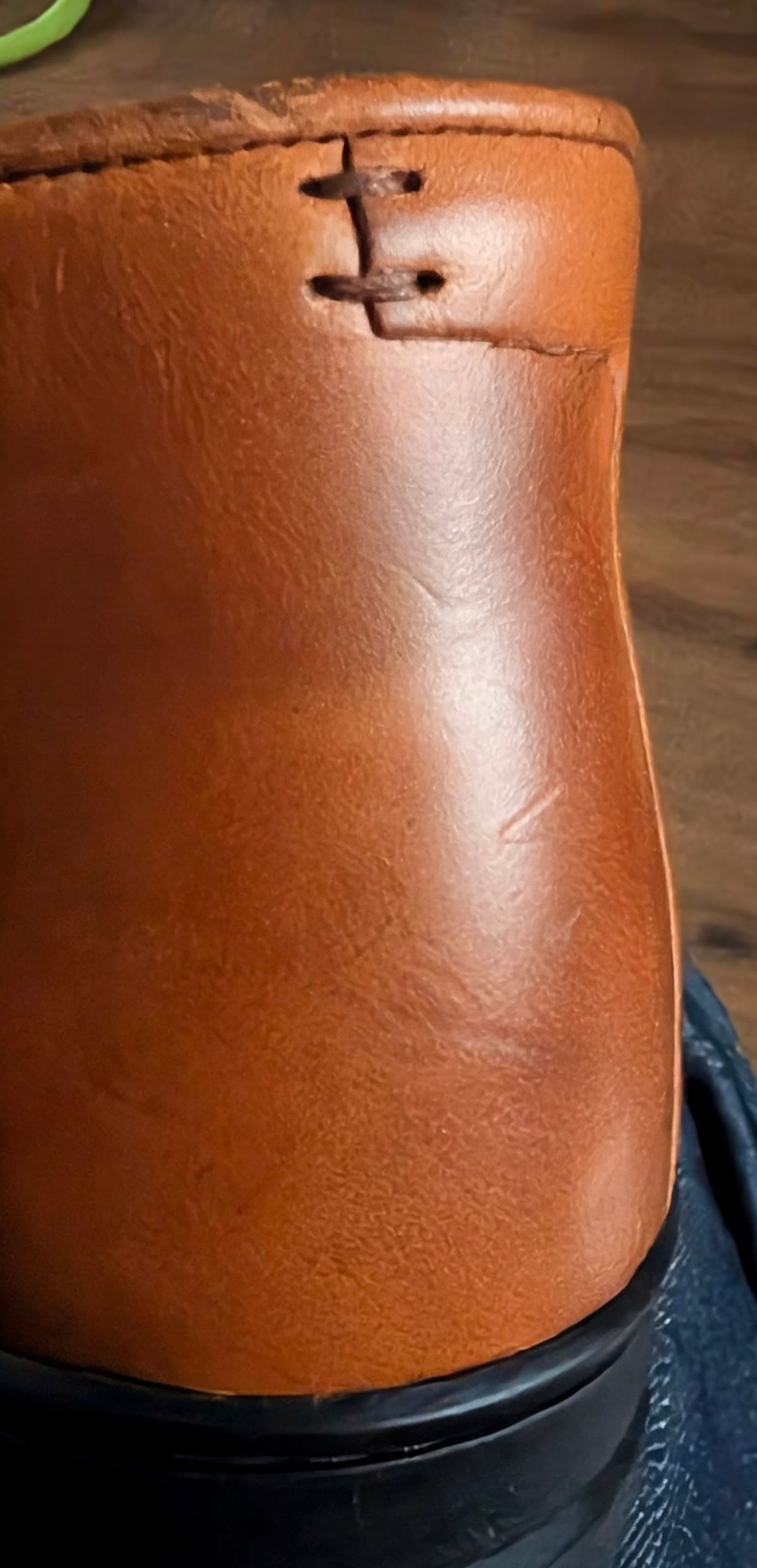 Photo by Yakkboot73 on March 5, 2026 of the Crown Northampton Everdon in Horween Sunflower Chromexcel.