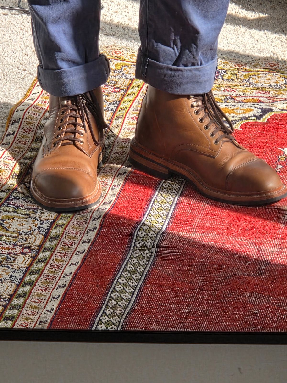 Photo by rsmb on August 25, 2025 of the Oak Street Bootmakers Lakeshore Boot in Horween Natural Chromexcel.