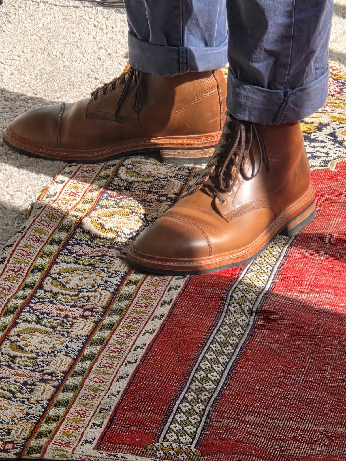 Photo by rsmb on August 25, 2025 of the Oak Street Bootmakers Lakeshore Boot in Horween Natural Chromexcel.
