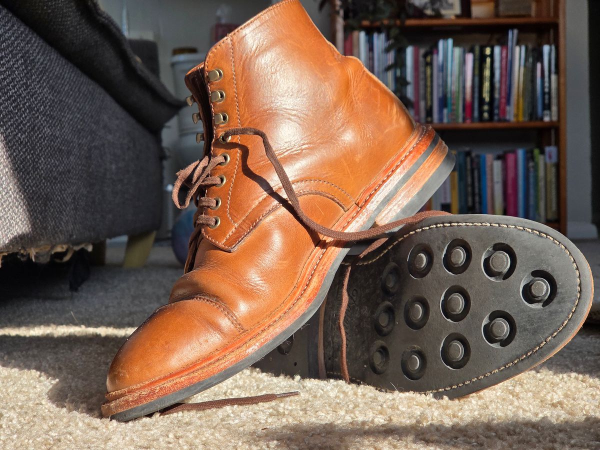 Photo by rsmb on January 6, 2026 of the Oak Street Bootmakers Lakeshore Boot in Horween Natural Chromexcel.