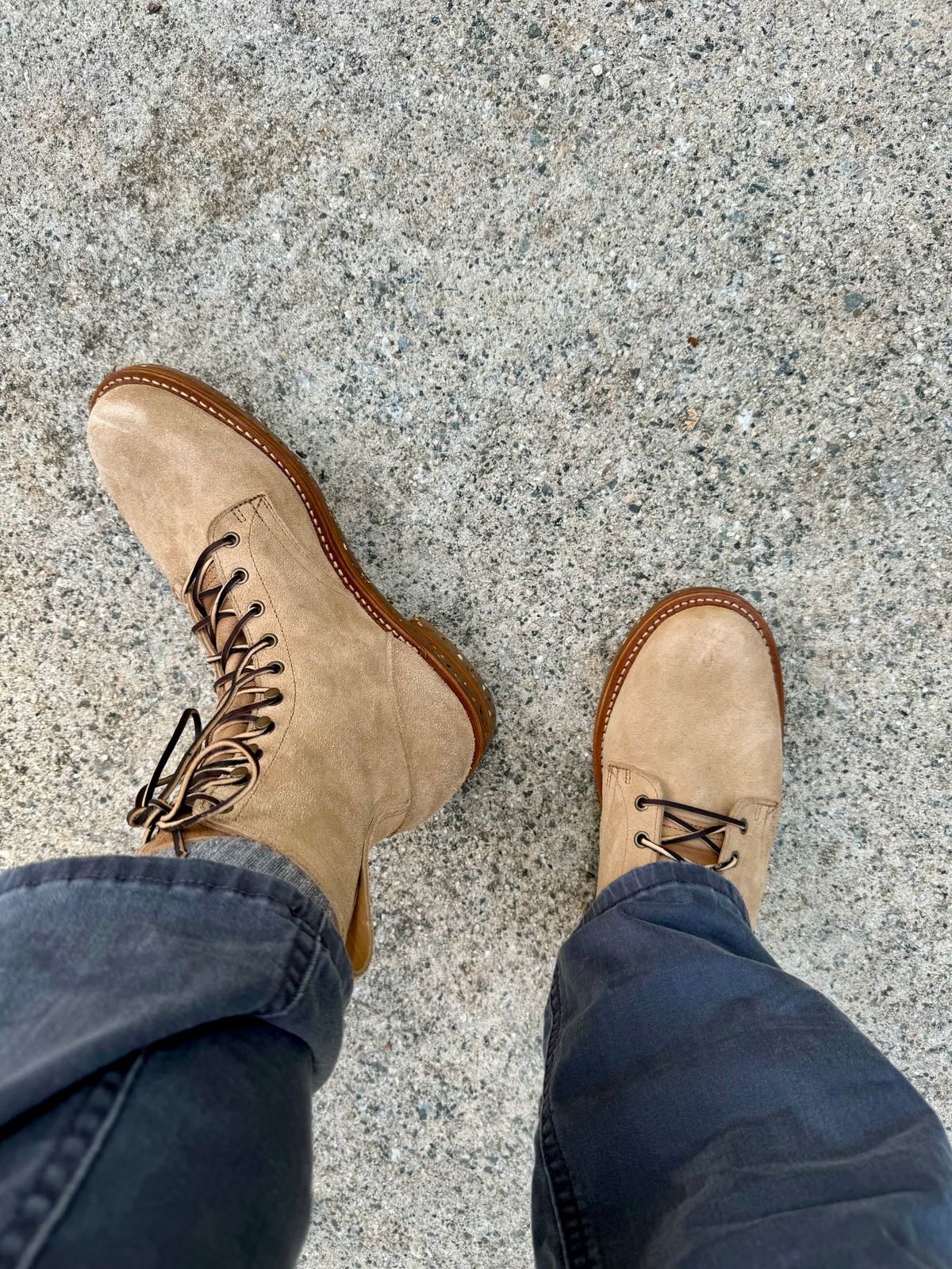 Photo by sickboy on July 16, 2024 of the Truman Upland Boot in Wooly Bully Roughout.