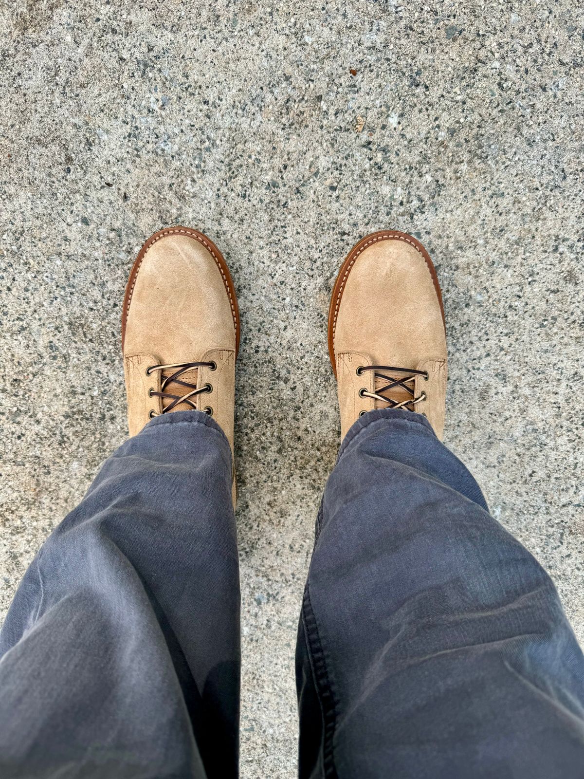 Photo by sickboy on July 16, 2024 of the Truman Upland Boot in Wooly Bully Roughout.