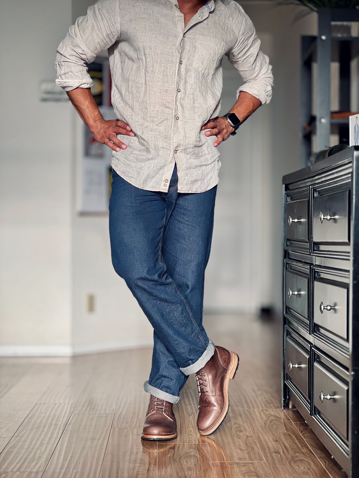 Photo by patinatimes on May 1, 2025 of the Caswell Boot Company Lisbon in Maryam 1071 Horsebutt.