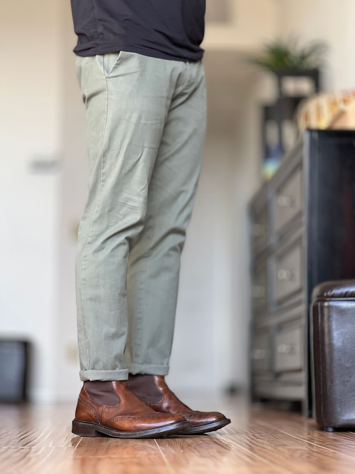 Photo by patinatimes on February 21, 2024 of the Tricker's Henry Country Dealer Boot in Cafe Burnished Calf.