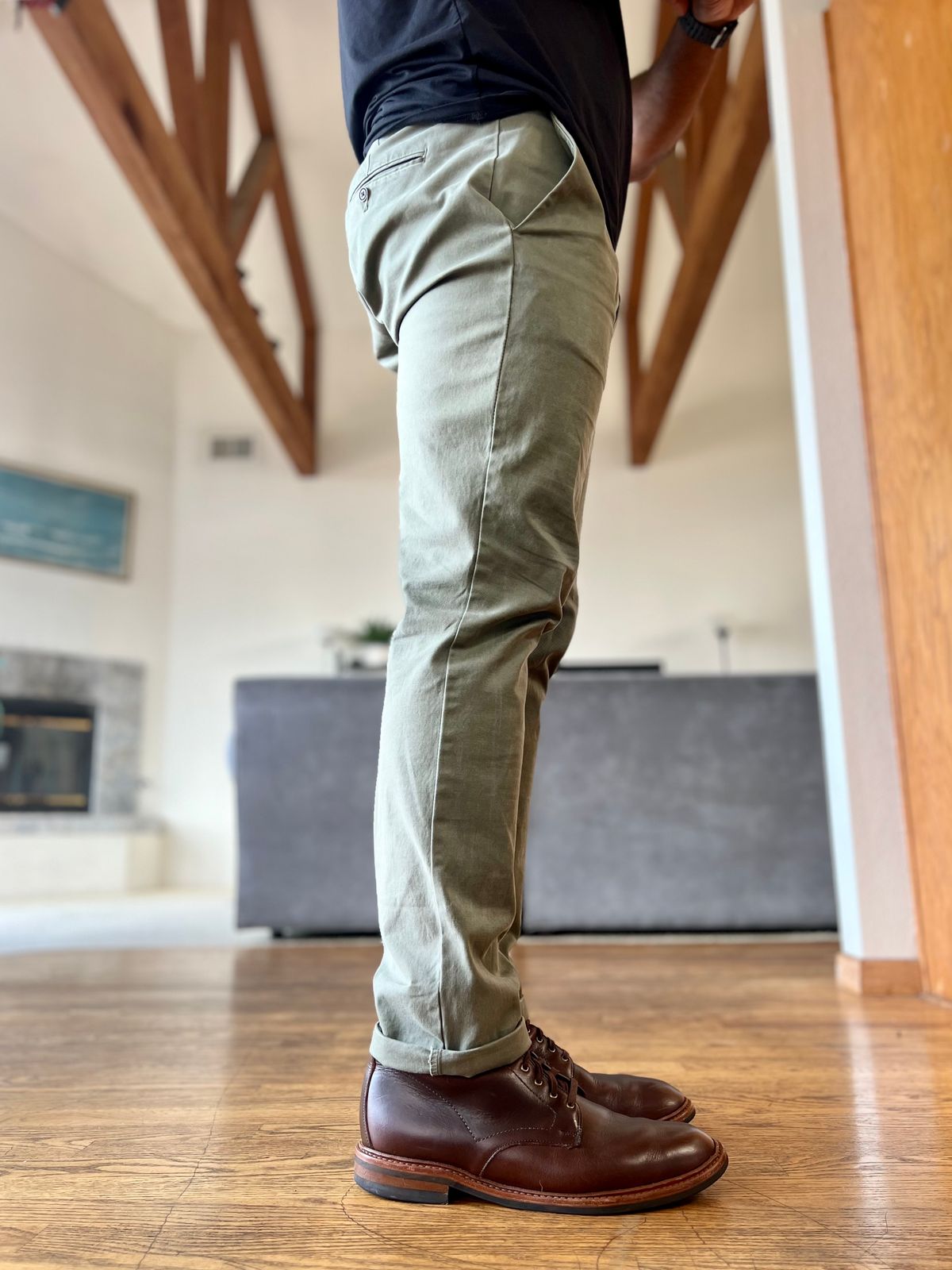 Photo by patinatimes on October 13, 2023 of the Allen Edmonds Higgins Mill in Horween Brown Chromexcel.