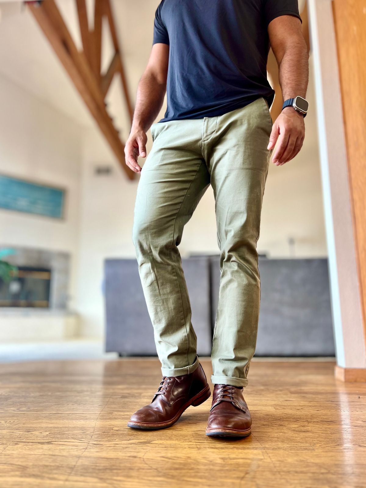 Photo by patinatimes on October 13, 2023 of the Allen Edmonds Higgins Mill in Horween Brown Chromexcel.