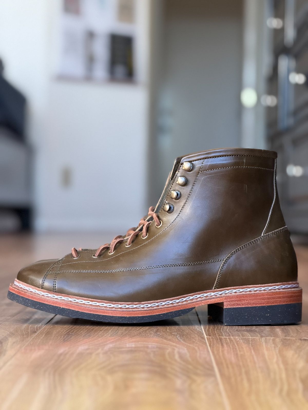 Photo by patinatimes on December 5, 2025 of the Junkard IMB 2 in Maryam Olive Horsebutt.