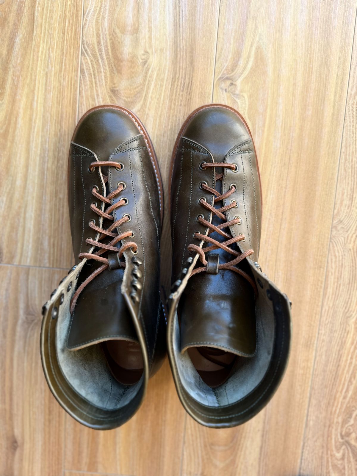 Photo by patinatimes on December 5, 2025 of the Junkard IMB 2 in Maryam Olive Horsebutt.