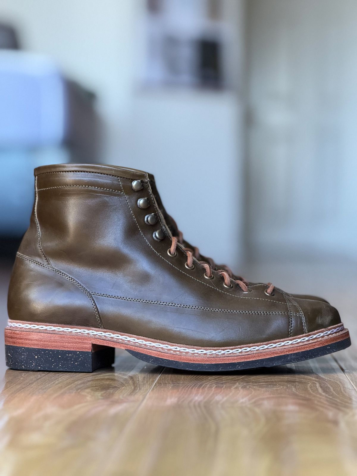 Photo by patinatimes on February 4, 2026 of the Junkard IMB 2 in Maryam Olive Horsebutt.