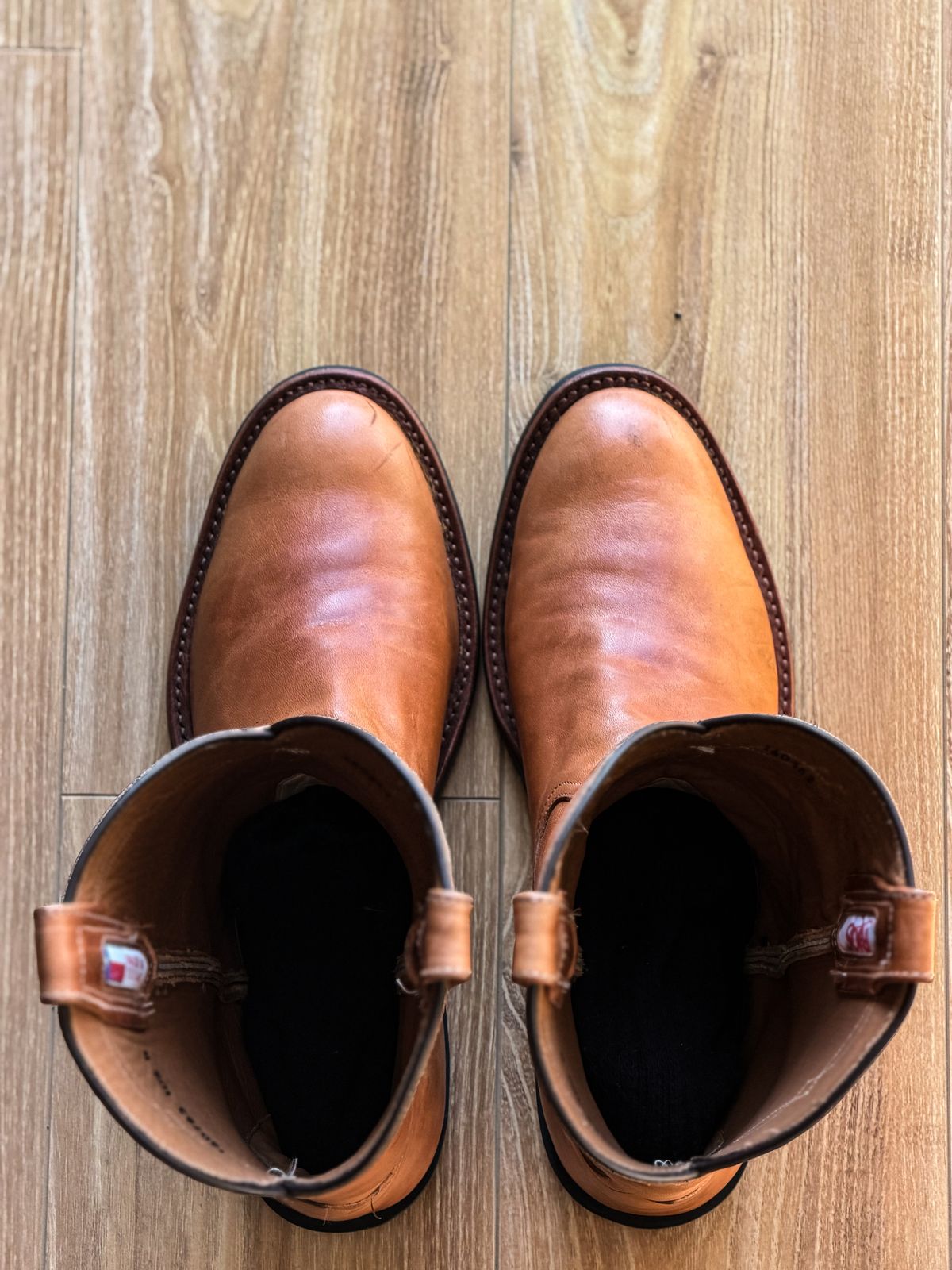 Photo by patinatimes on March 6, 2026 of the Coronado Leather Roper Boot No. 10 in Horween Dublin Natural Horsehide.