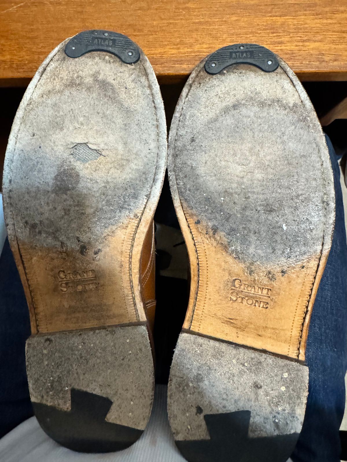 Photo by BootSniffer69 on September 30, 2025 of the Grant Stone Diesel Boot in Badalassi Carlo Saddle Tan Minerva.