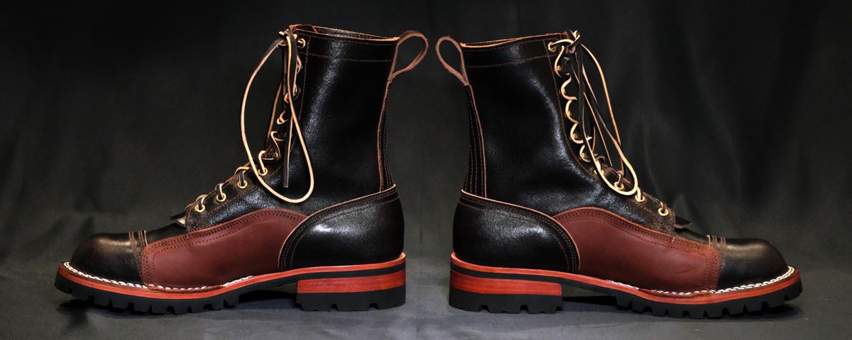 Photo by Call on September 17, 2025 of the Nicks x Rose Anvil ND1 in Horween Brown Waxed Flesh & Seidel 1964 Brown.