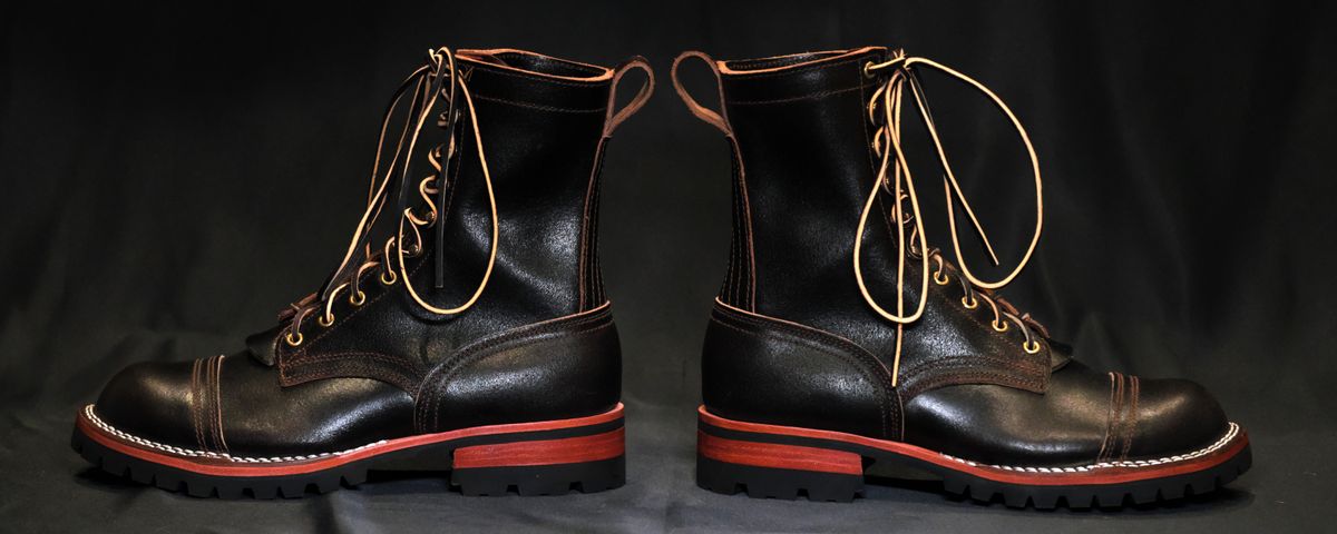 Photo by Call on September 17, 2025 of the Nicks x Rose Anvil ND1 in Horween Brown Waxed Flesh & Seidel 1964 Brown.