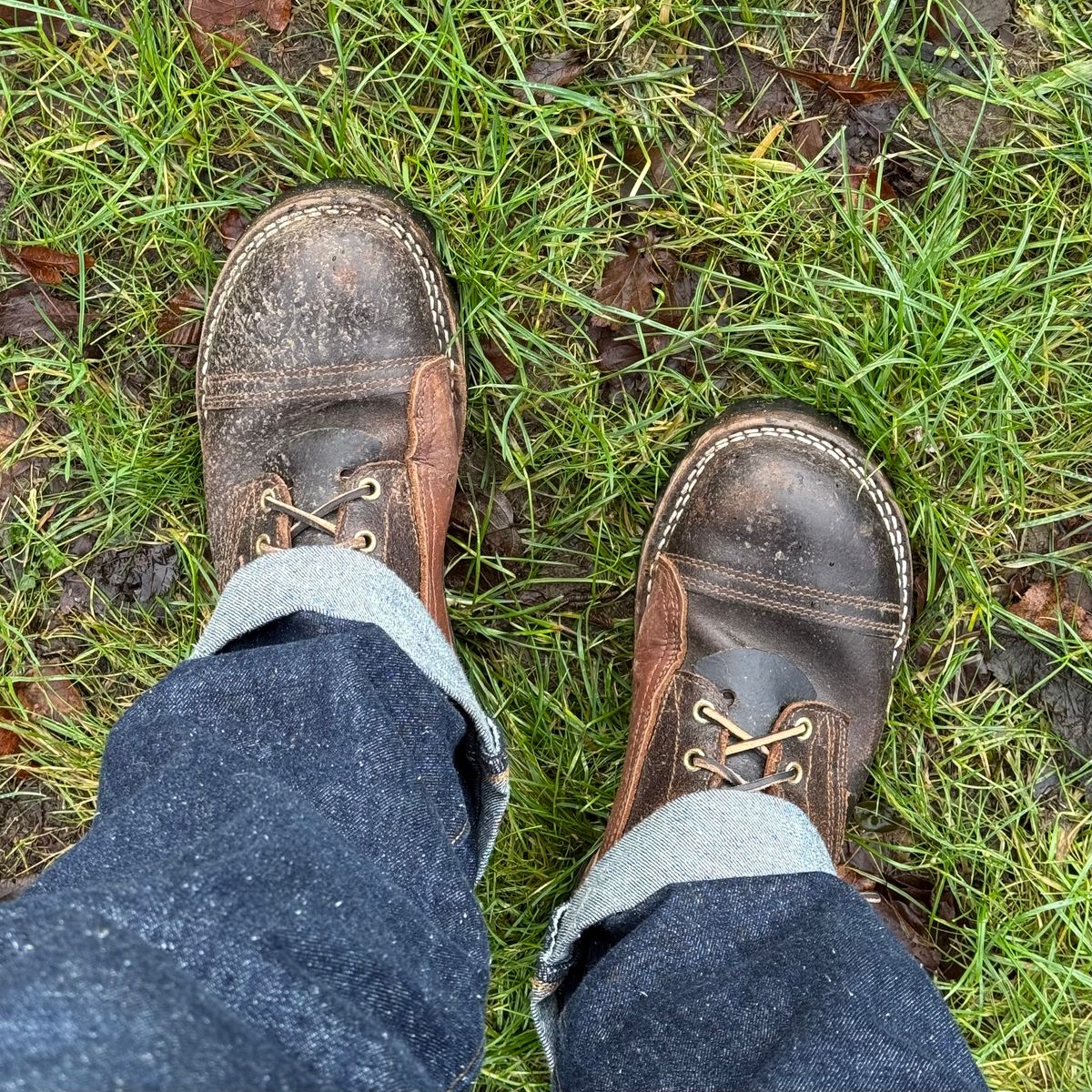 Photo by Call on January 13, 2026 of the Nicks x Rose Anvil ND1 in Horween Brown Waxed Flesh & Seidel 1964 Brown.