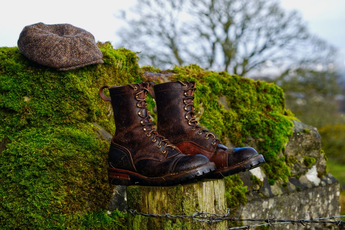 Photo by Call on March 11, 2026 of the Nicks x Rose Anvil ND1 in Horween Brown Waxed Flesh & Seidel 1964 Brown.