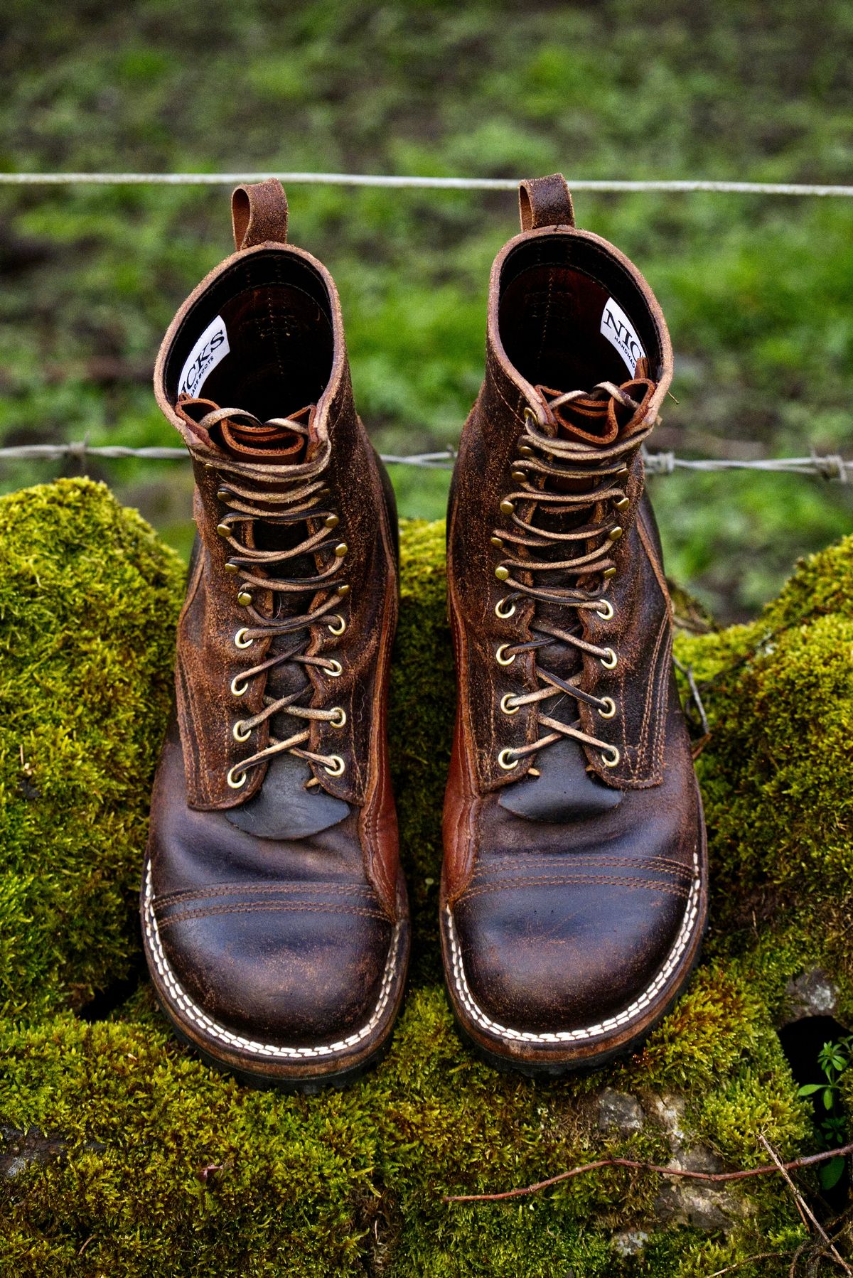 Photo by Call on April 3, 2026 of the Nicks x Rose Anvil ND1 in Horween Brown Waxed Flesh & Seidel 1964 Brown.