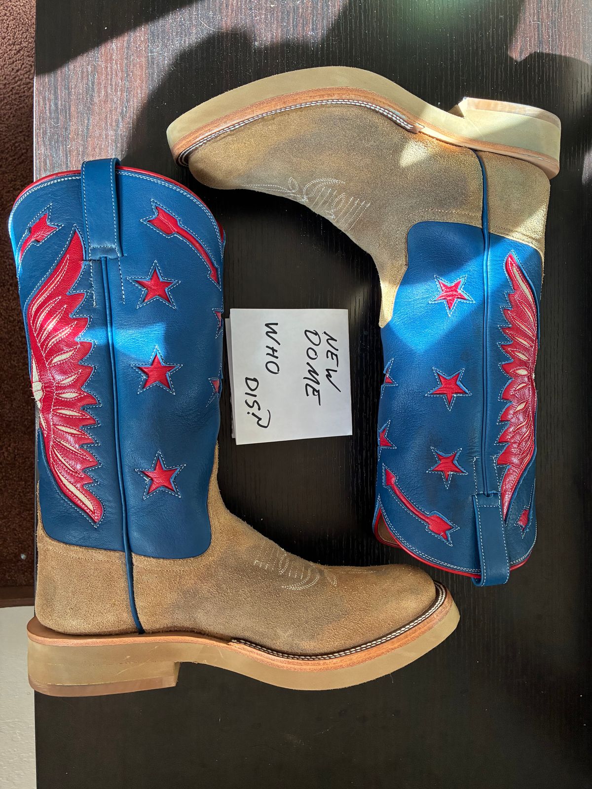 Photo by millerflite on October 1, 2025 of the Black Bear Brand X Rios Of Mercedes Freedom Of The West in Horween Marine Field Roughout.