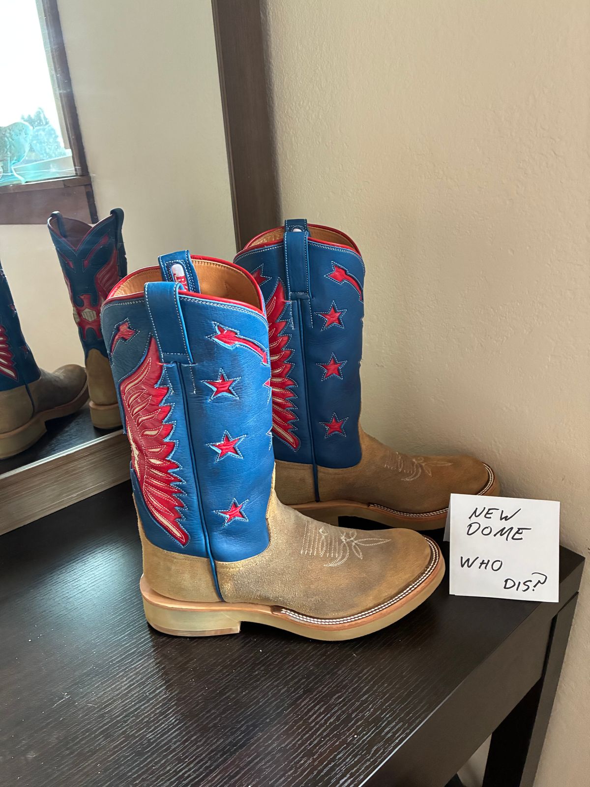 Photo by millerflite on October 1, 2025 of the Black Bear Brand X Rios Of Mercedes Freedom Of The West in Horween Marine Field Roughout.