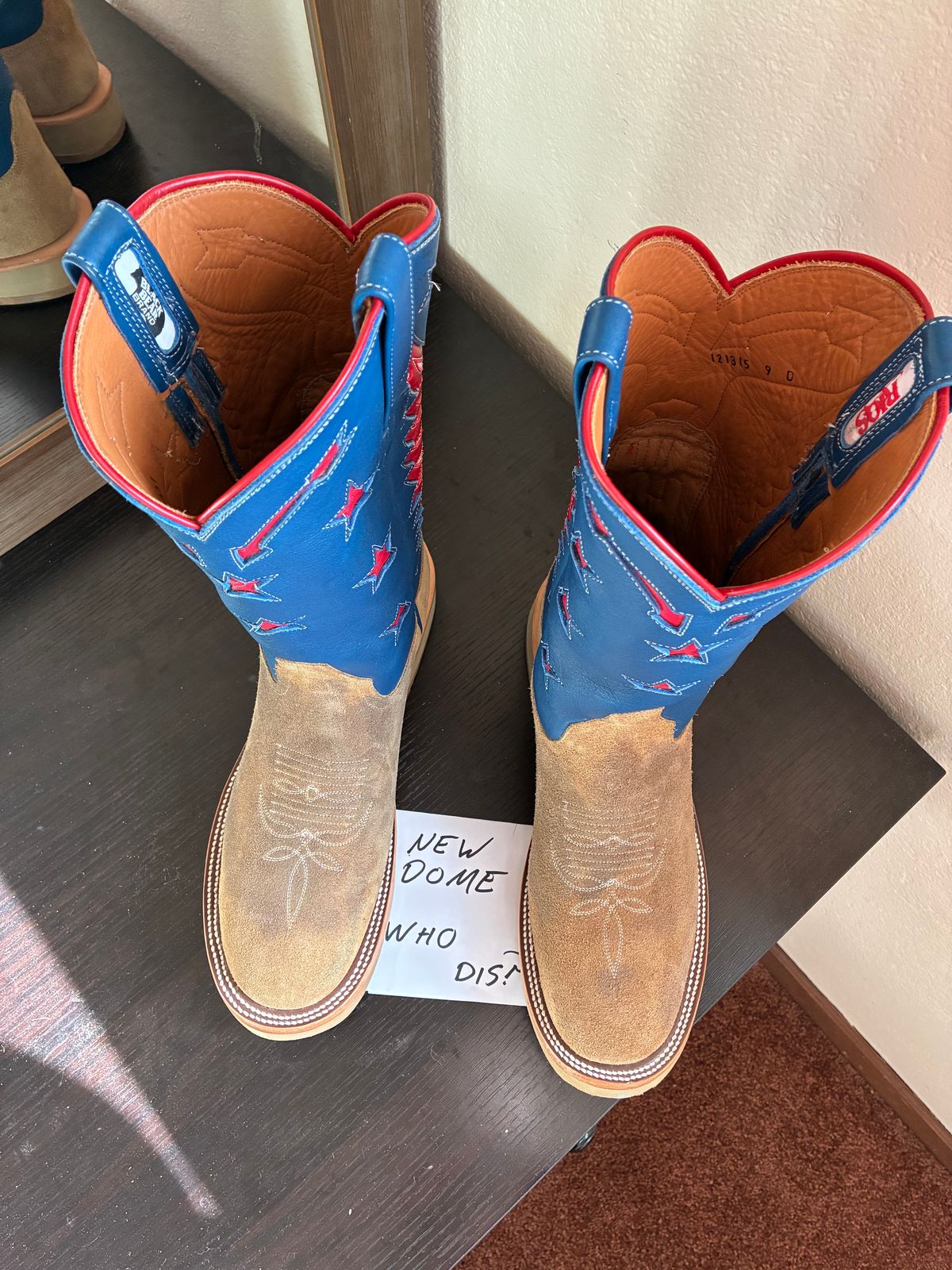 Photo by millerflite on October 1, 2025 of the Black Bear Brand X Rios Of Mercedes Freedom Of The West in Horween Marine Field Roughout.