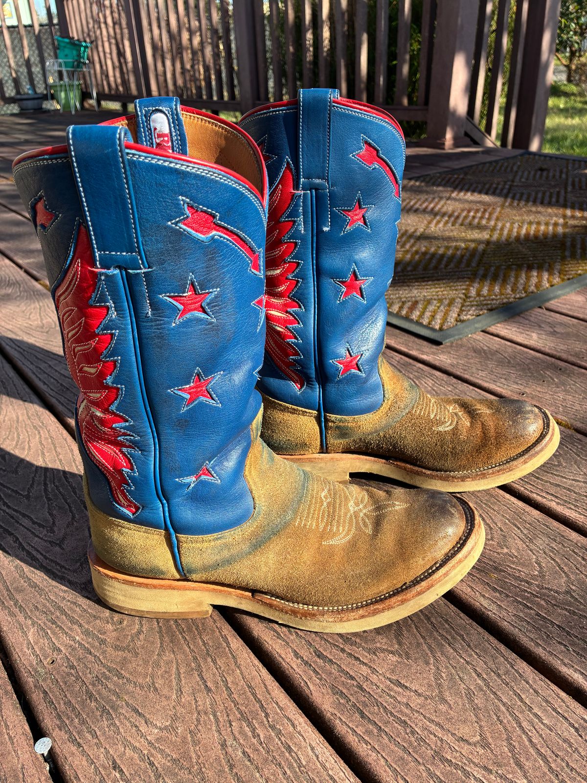 Photo by millerflite on March 2, 2026 of the Black Bear Brand X Rios Of Mercedes Freedom Of The West in Horween Marine Field Roughout.