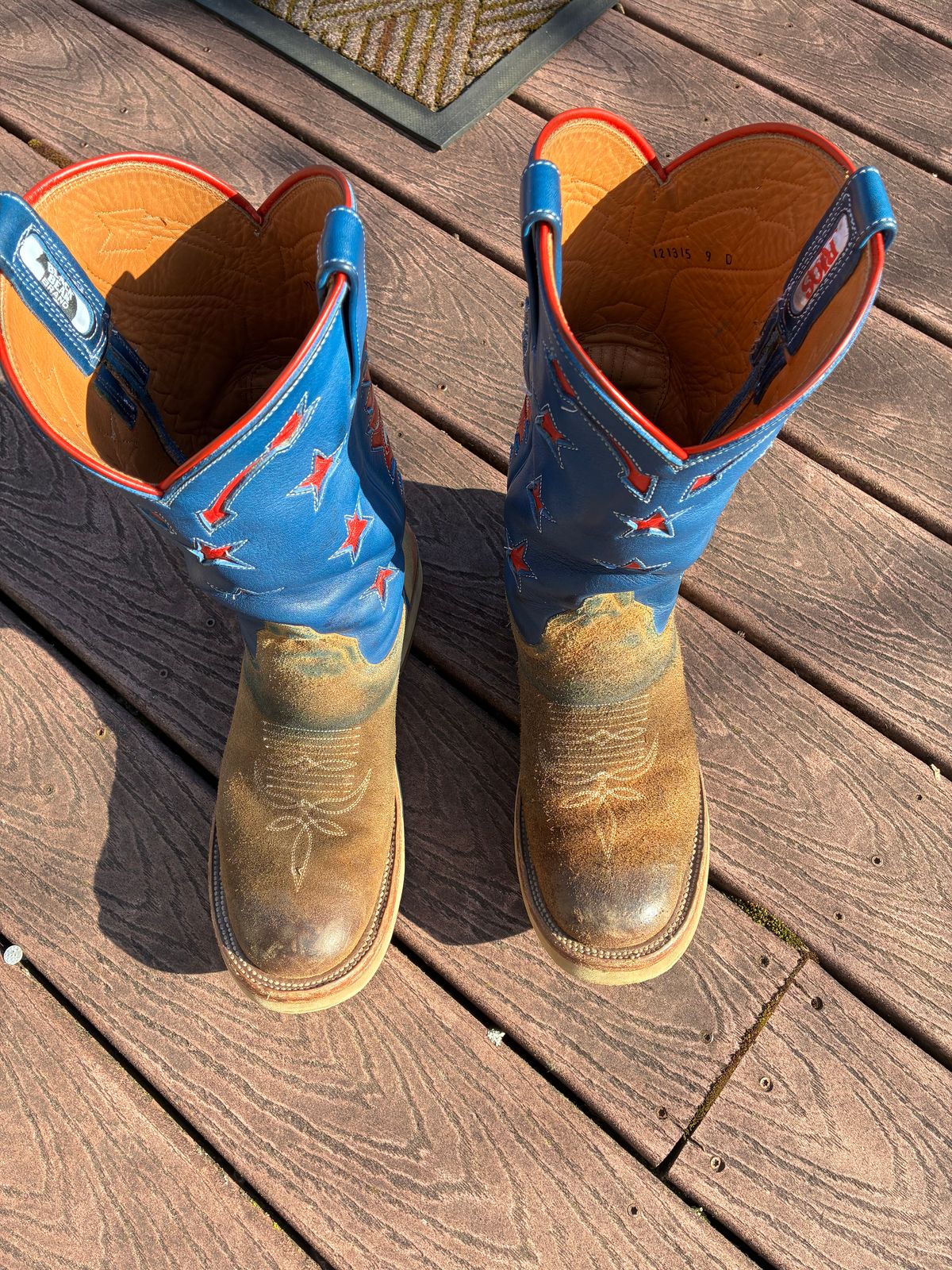 Photo by millerflite on March 2, 2026 of the Black Bear Brand X Rios Of Mercedes Freedom Of The West in Horween Marine Field Roughout.