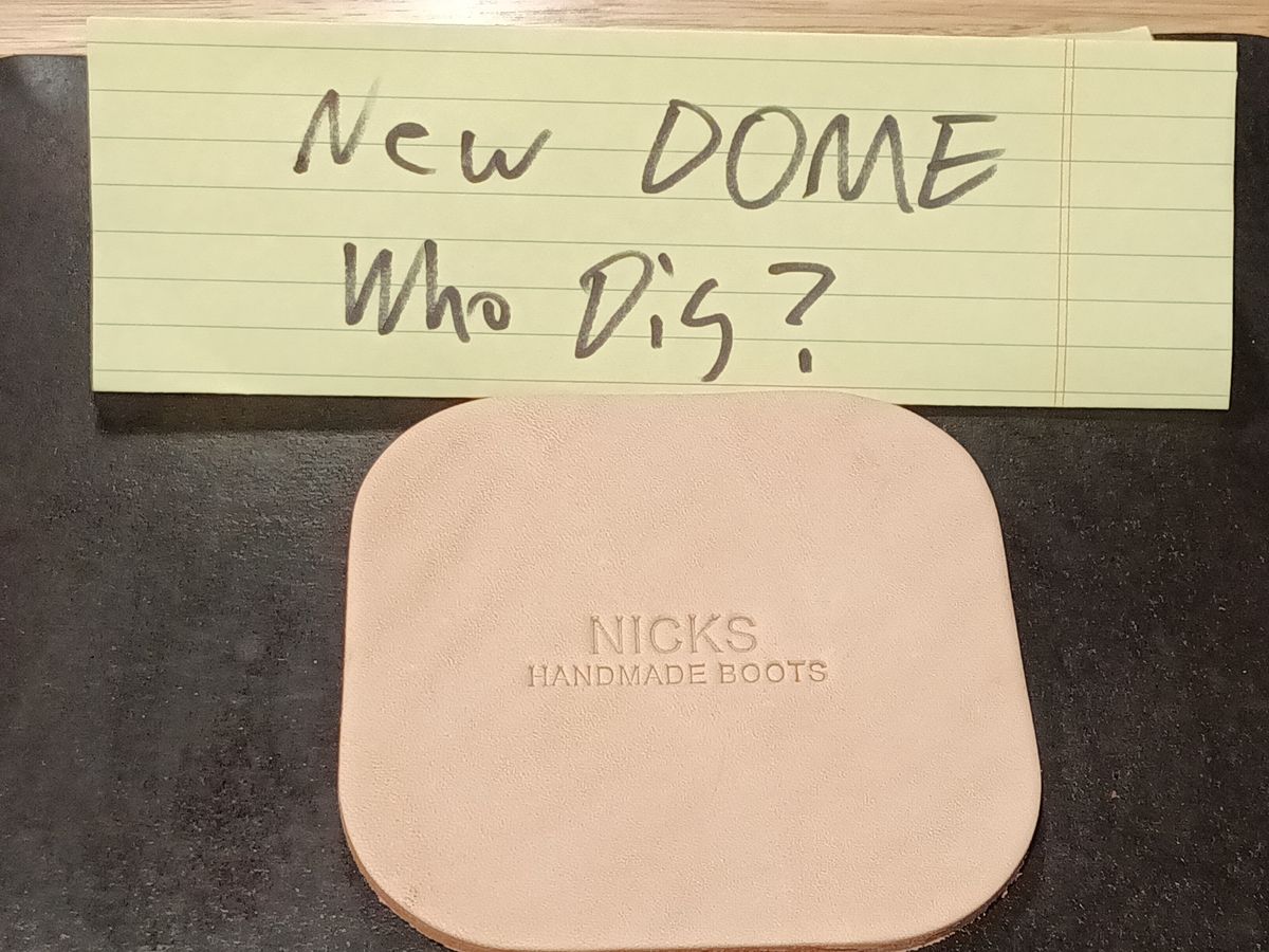 Photo by DaddyBootsEsquire on October 1, 2025 of the Nicks Coaster in Wickett & Craig Natural Veg Tan.