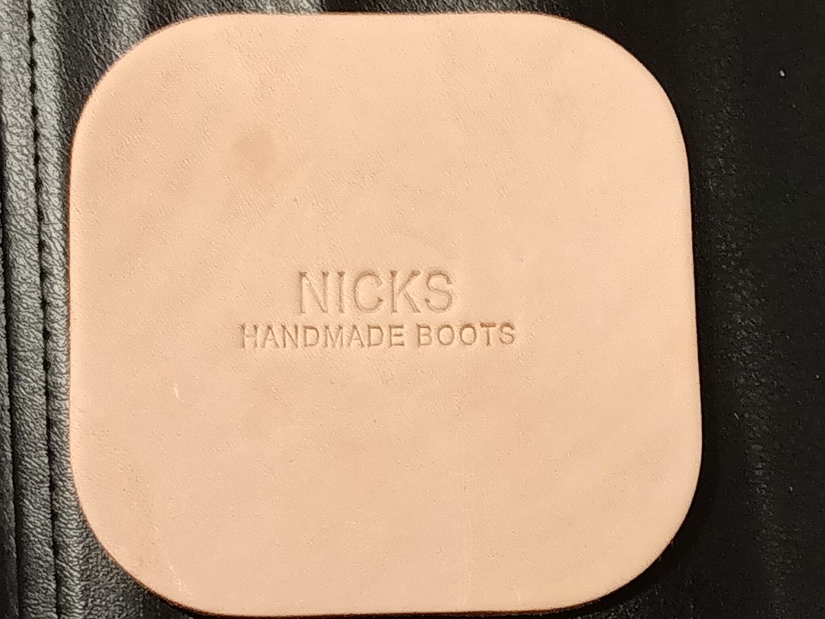 Photo by DaddyBootsEsquire on November 2, 2025 of the Nicks Coaster in Wickett & Craig Natural Veg Tan.