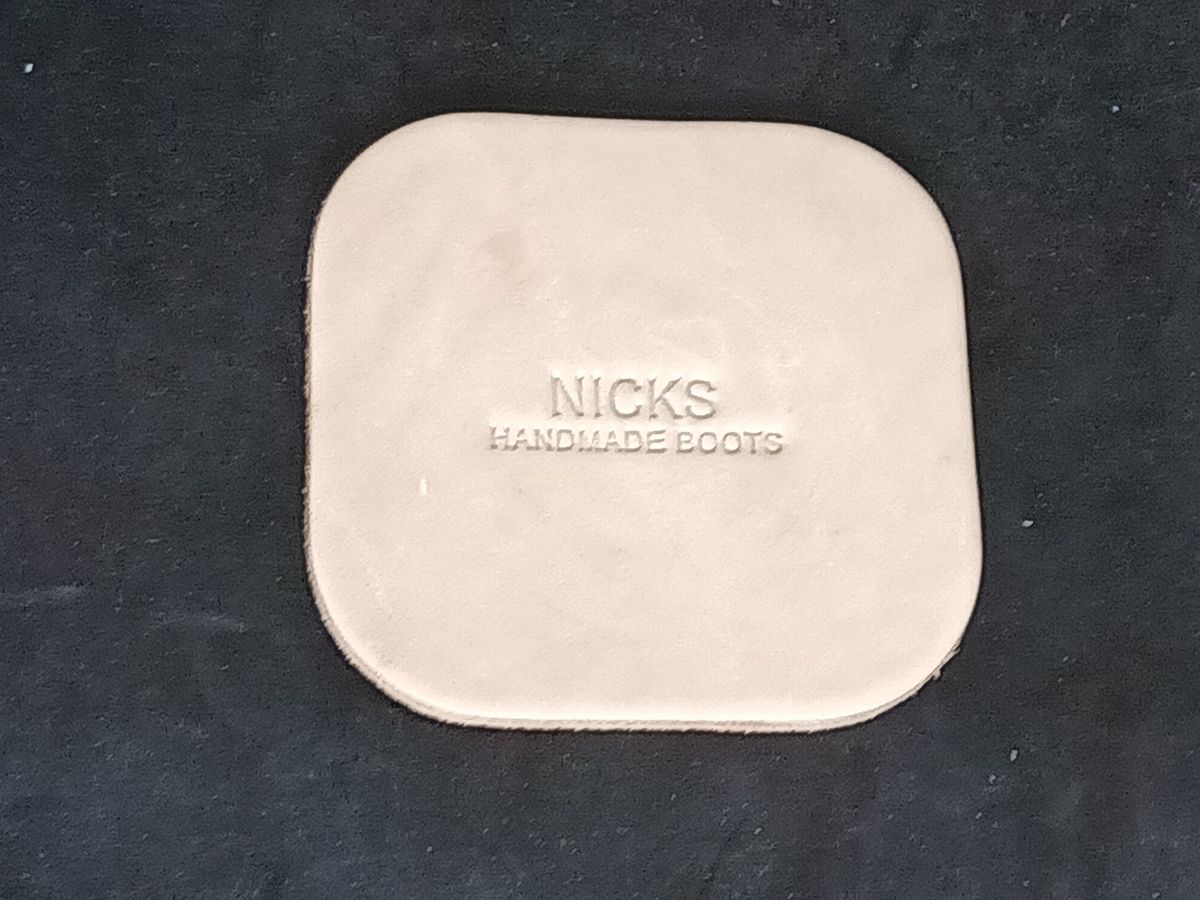 Photo by DaddyBootsEsquire on February 2, 2026 of the Nicks Coaster in Wickett & Craig Natural Veg Tan.