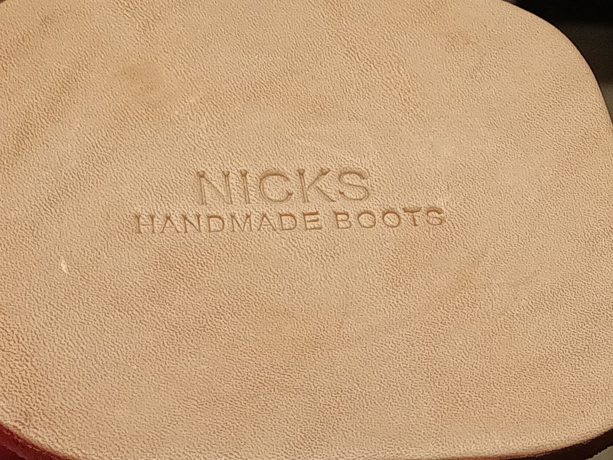 Photo by DaddyBootsEsquire on March 5, 2026 of the Nicks Coaster in Wickett & Craig Natural Veg Tan.