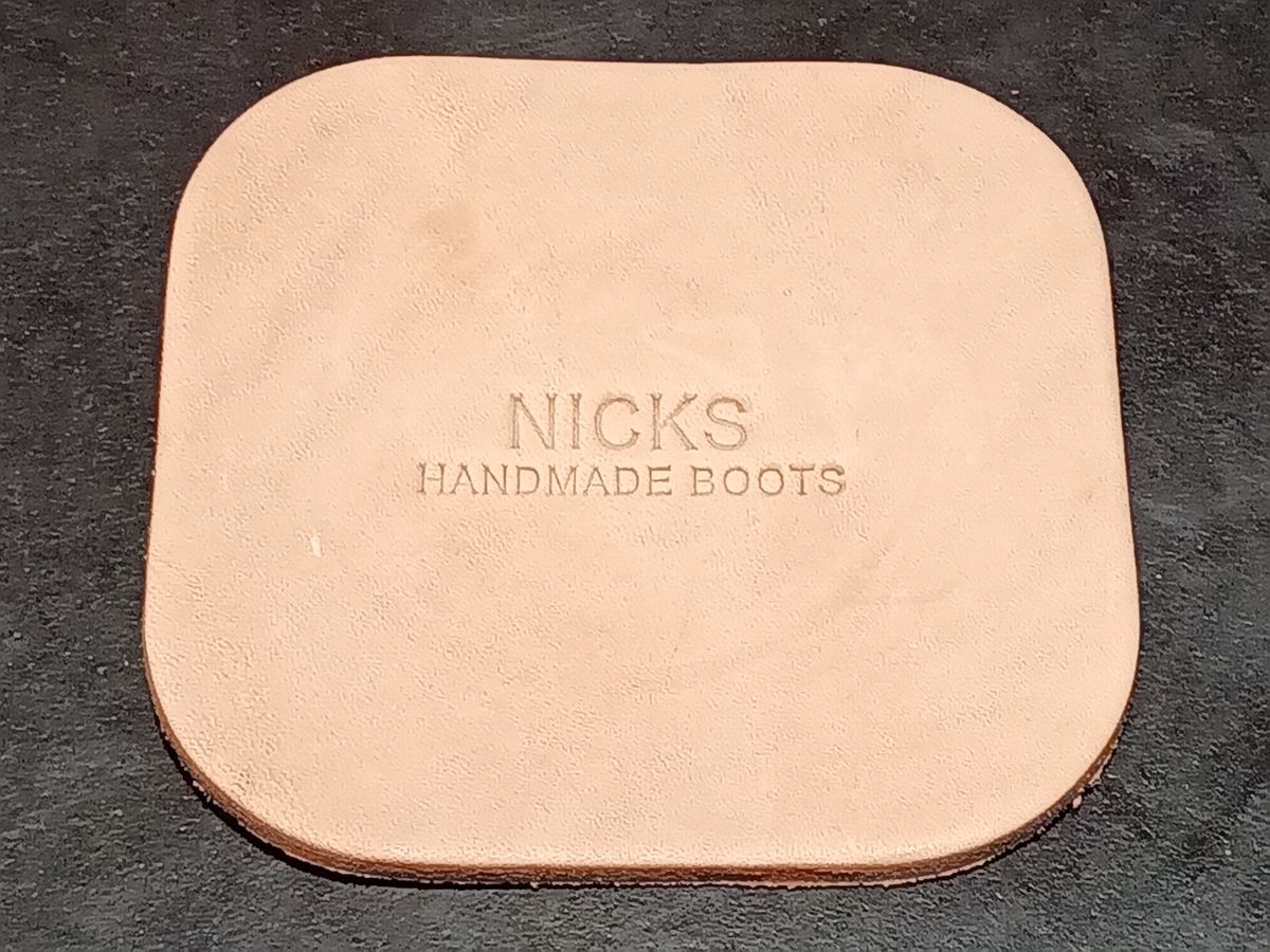 Photo by DaddyBootsEsquire on March 5, 2026 of the Nicks Coaster in Wickett & Craig Natural Veg Tan.